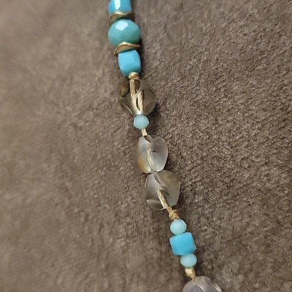 Handmade Long Vintage Czech Glass Knotted Necklace - Picture 11 of 12